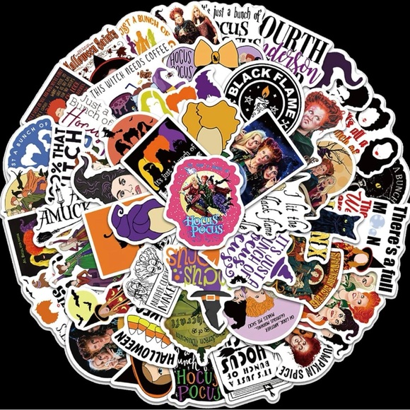 Halloween Disney Hocus Pocus Shirt Books Tarot Cards Stickers ULTIMATE BUNDLE - Picture 10 of 10